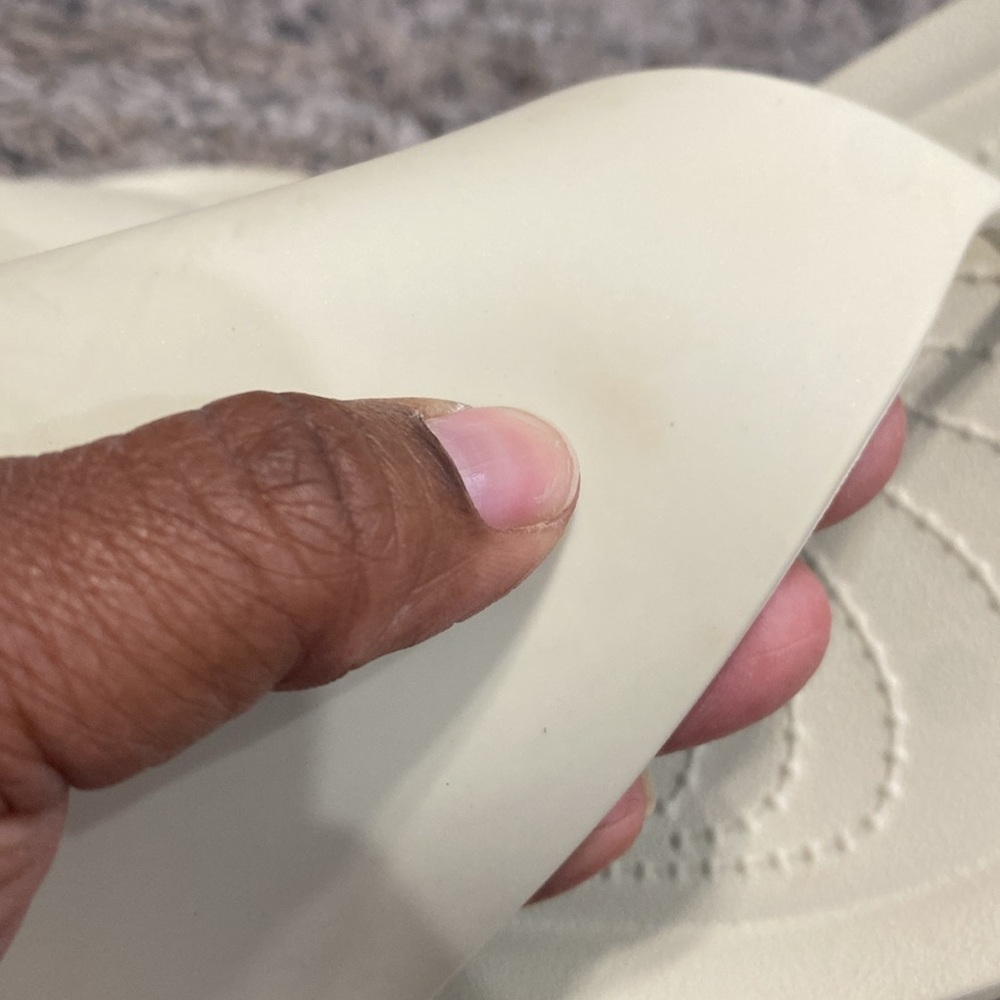 CROCS Women's Off-White cream Platform flip flop Sandals sz W11 - Picture 8 of 9